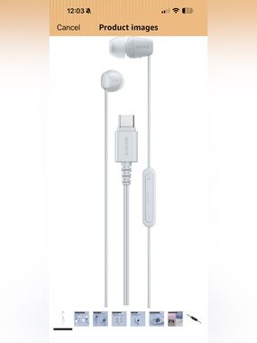 Sony USB-C In-Ear Headphones — White
